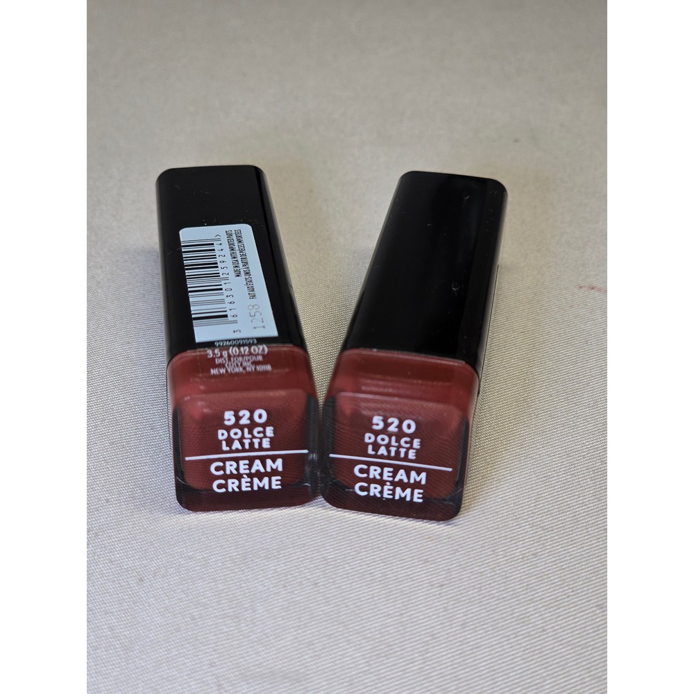 2 Covergirl 520 Dolce Latte Exhibitionist Lipstick Cream Set of 2